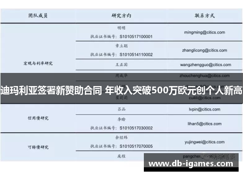 迪玛利亚签署新赞助合同 年收入突破500万欧元创个人新高